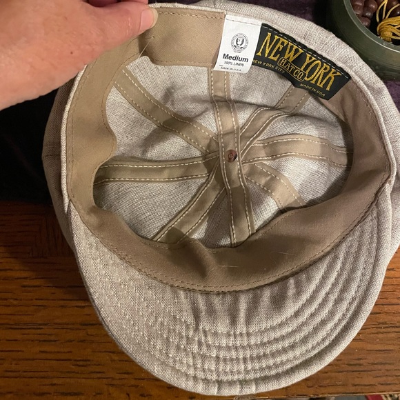 Classic Newsboy Linen Cap by New York Hat Co. - Picture 3 of 3
